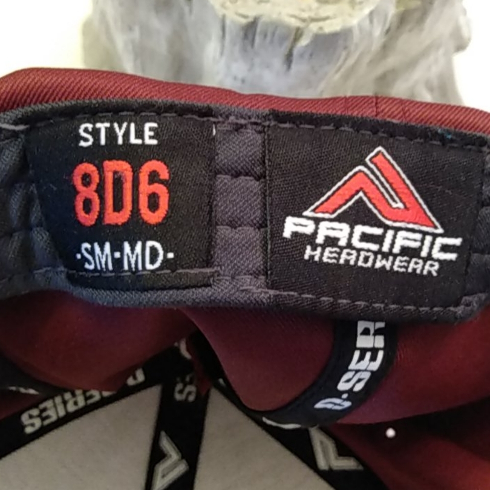 Pacific Headwear Maroon A cap - Picture 5 of 5